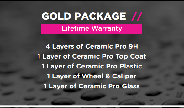 Ceramic Pro Packages - Gold